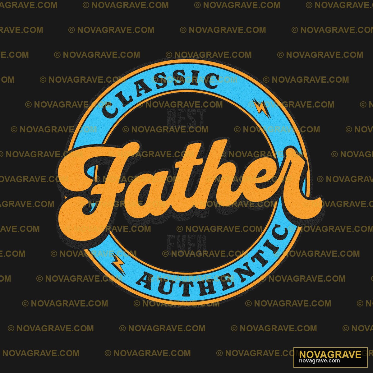 The Logo For The Classic Fathers Day Retro Vintage - DTF Ontwerp