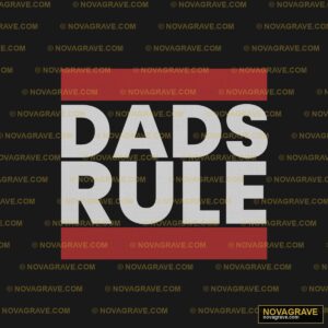 The Logo For The Dads Rule Family Kids - Design DTF