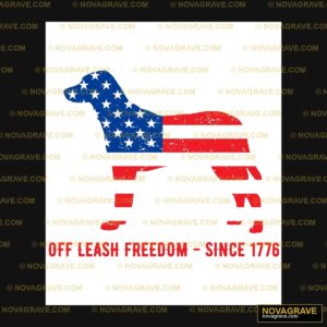 The Logo For The Department Of Leash Freedom Animals Wildlife - DTF Transfer Design