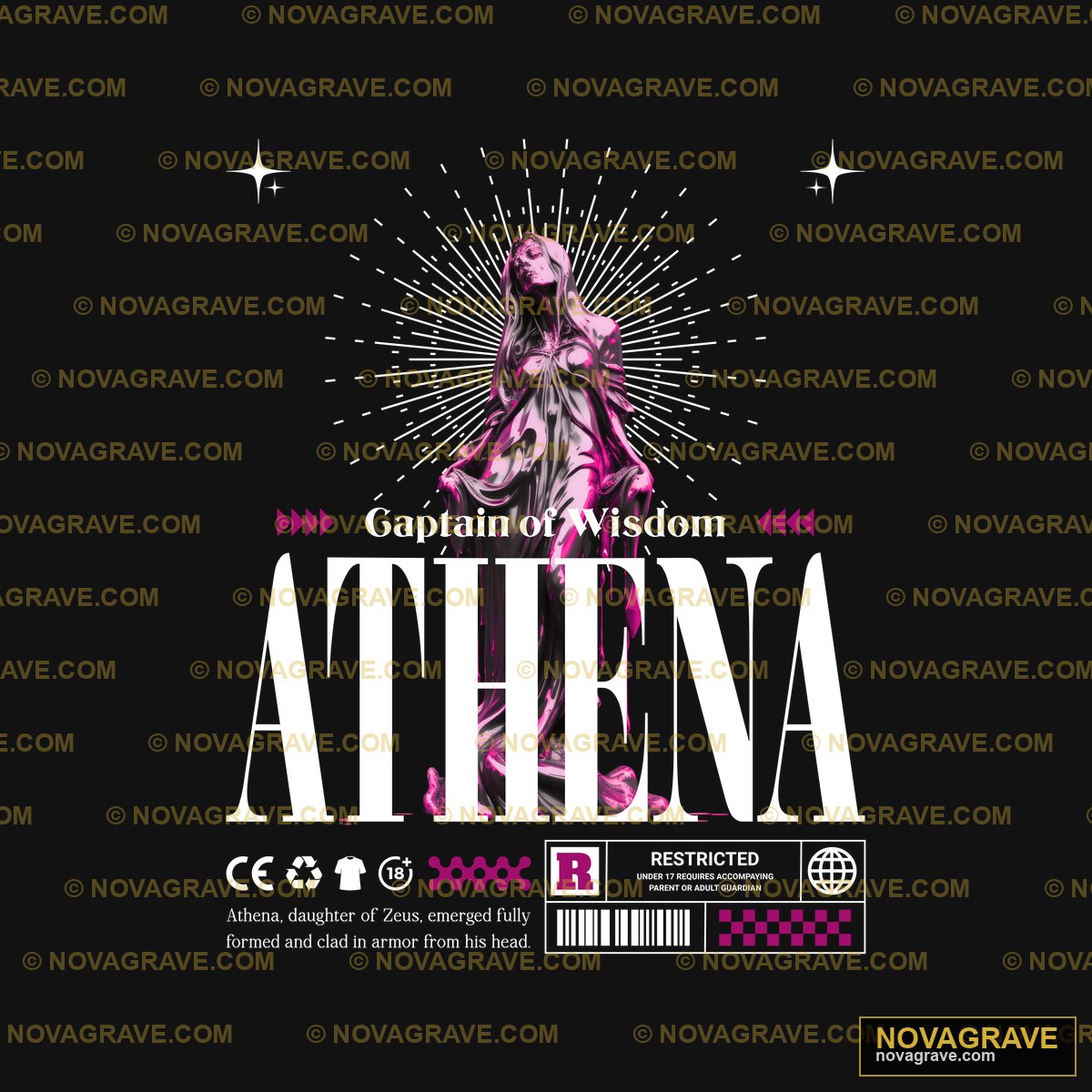 The Logo For The Event With The Words Athena Typography Slogans - DTF Ontwerp