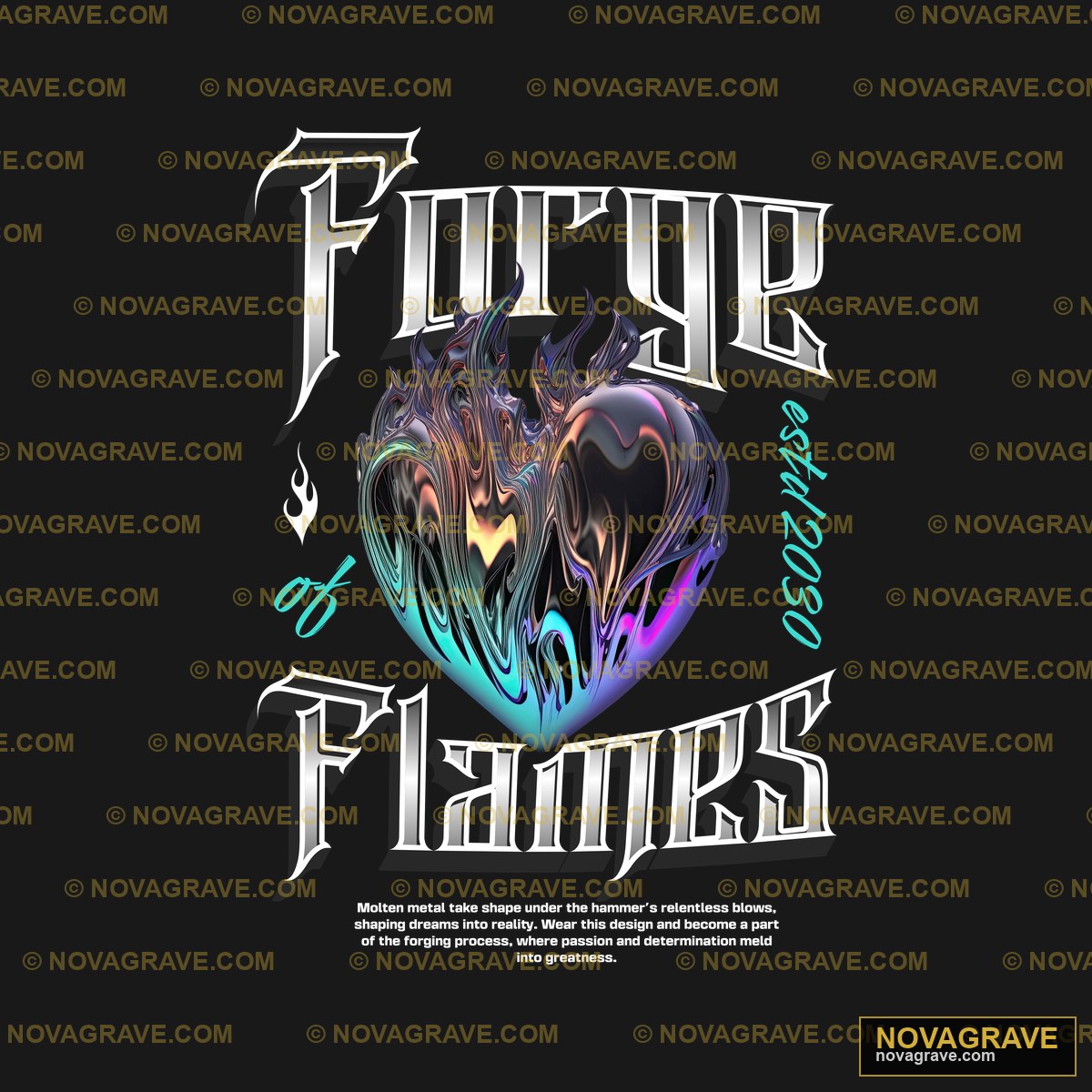 The Logo For The Fire And Flames Festival Music Culture - DTF Ontwerp