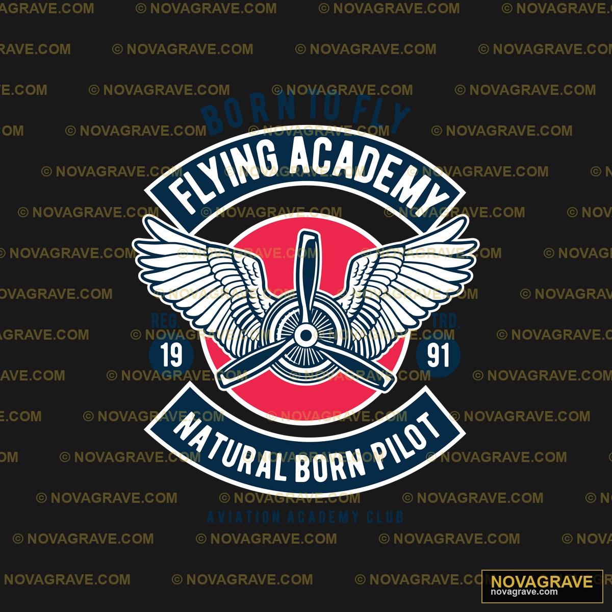 The Logo For The Flying Academy Other Designs - Design DTF
