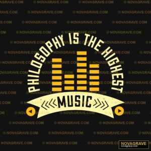 Philosophy is the Highest Music DTF Design PNG SVG DXF