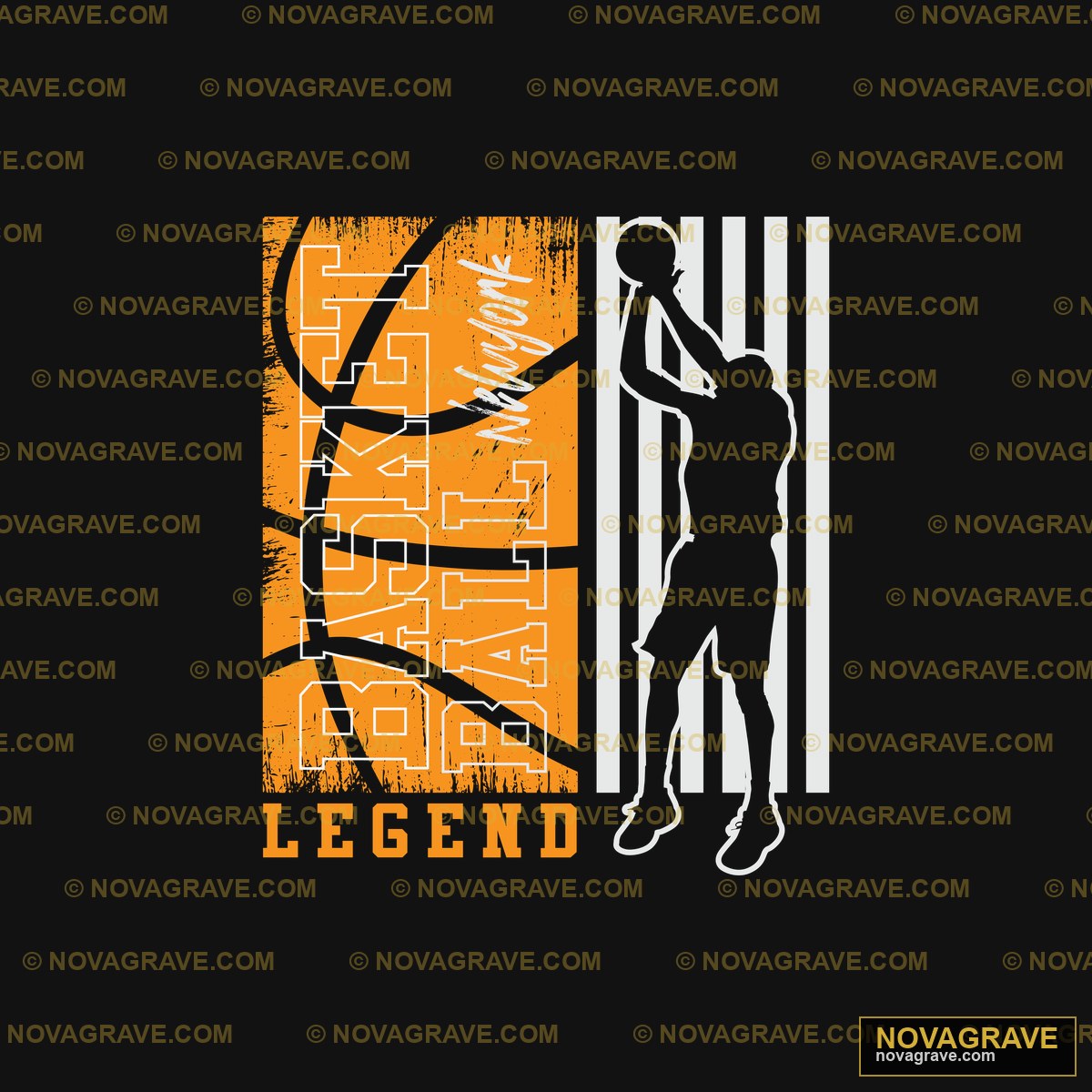 Basketball Legend NYC Streetwear DTF Design PNG SVG DXF