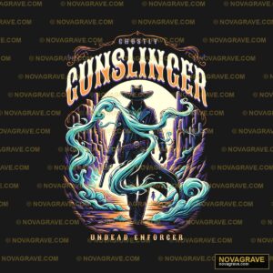 The Logo For The New Ghosty Gunslinger Seasonal Holiday - DTF Ontwerp