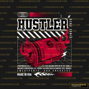 Hustler Money Flames DTF Design SVG PNG DXF Instant Download