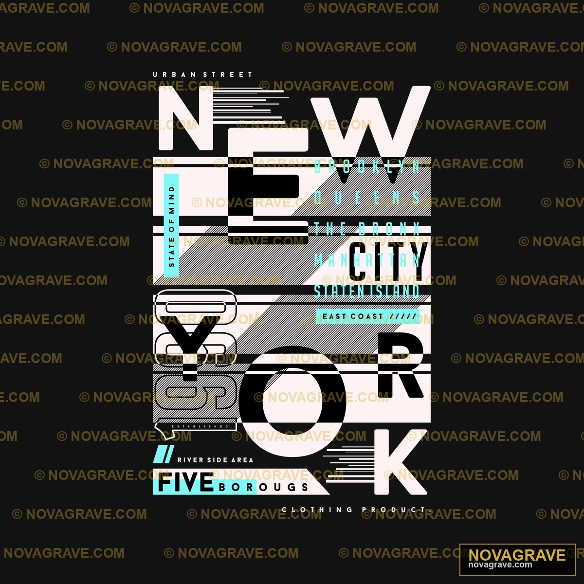 New York City Urban Street Graphic DTF Design SVG PNG