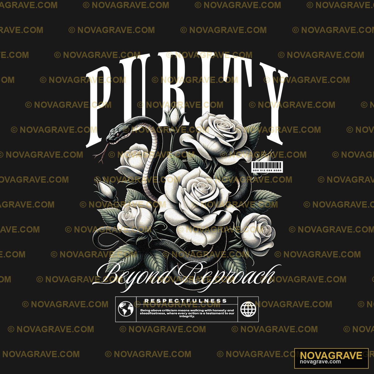 The Logo For The Party With Roses And Snakes Animals Wildlife - DTF Transfer Design
