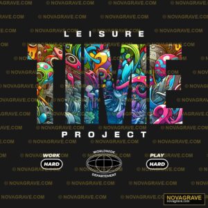 Graffiti TIME PROJECT DTF Design SVG - Vibrant Urban Art