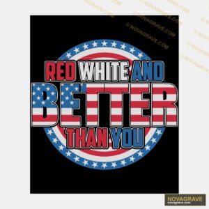 The Logo For The Red White And Better Than Other Designs - DTF Transfer Design