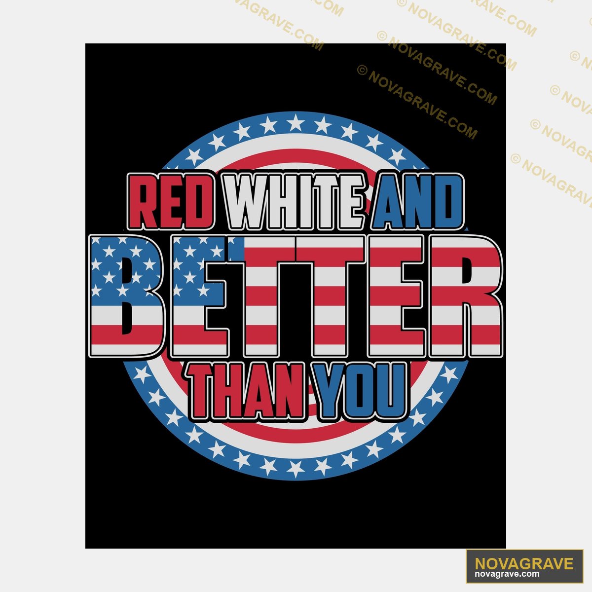 The Logo For The Red White And Better Than Other Designs - DTF Transfer Design