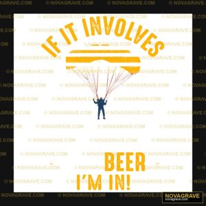 The Logo For The Skydiing And Beer Company Animals Wildlife - DTF Ontwerp