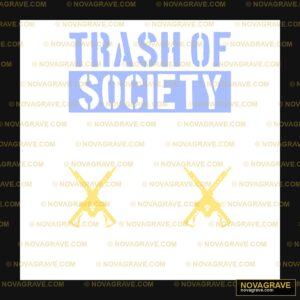 The Logo For The Trash Of Society Other Designs - Design DTF