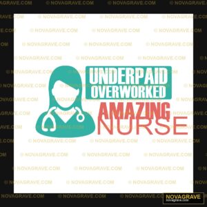 The Logo For The Under The Overwork Nursing N Professions - DTF Ontwerp