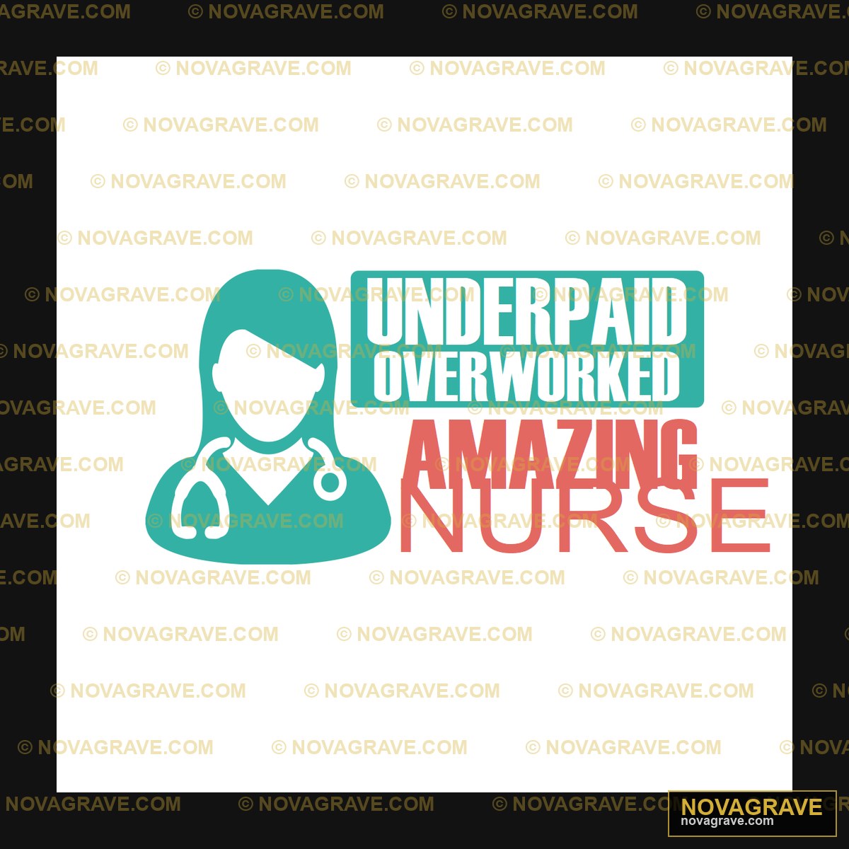 The Logo For The Under The Overwork Nursing N Professions - Design DTF