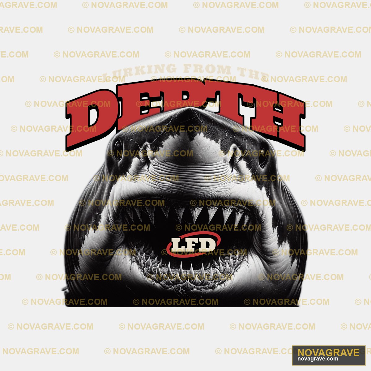 The Logo For The University Of Georgias Shark Animals Wildlife - Design DTF