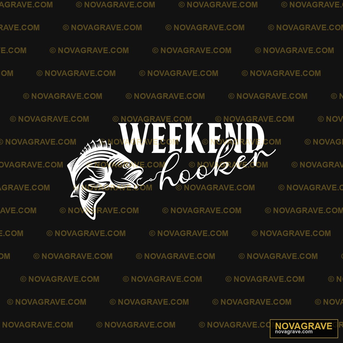 The Logo For The Weekend Fishing Club Animals Wildlife - DTF Transfer Design