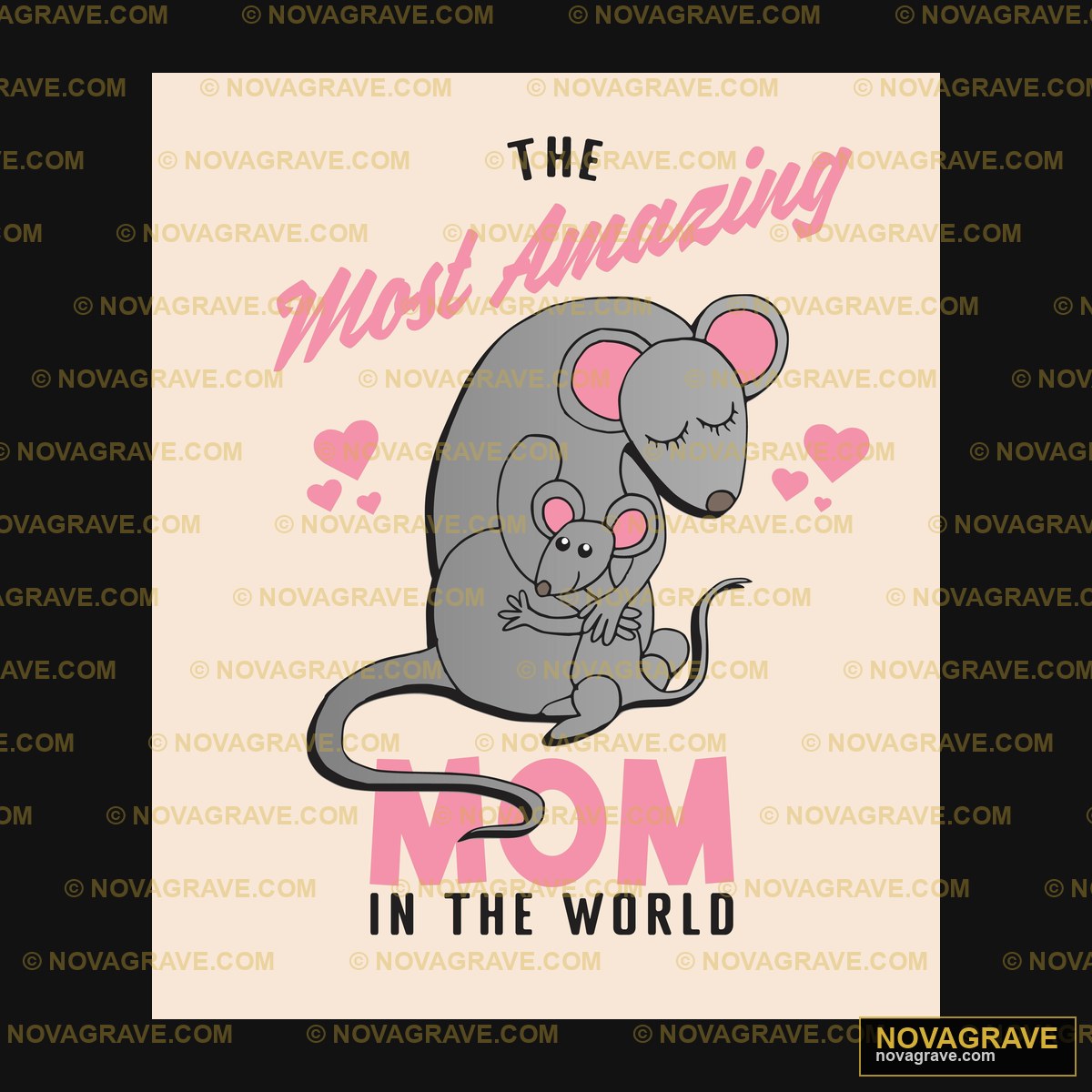 The Mom Mouse Family Kids - DTF Transfer Design