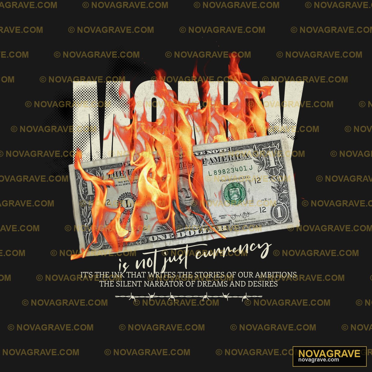 The Money Is Burning In The Background Other Designs 2 - DTF Transfer Design
