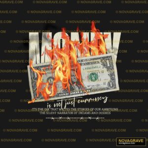The Money Is Burning In The Background Other Designs - Design DTF