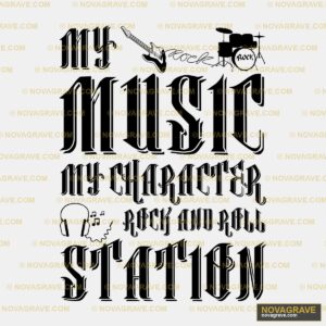 The Music Alphabet Music Culture - DTF Transfer Design