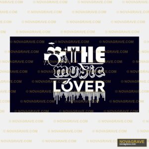 The Music Lover Seasonal Holiday - DTF Ontwerp