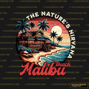 The Nature Of Malibu Nature Botanical - DTF Transfer Design