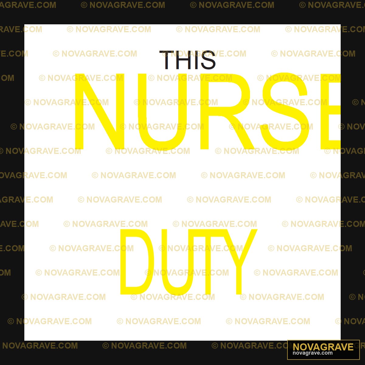 The Nurse Is On Duty Professions - DTF Transfer Design