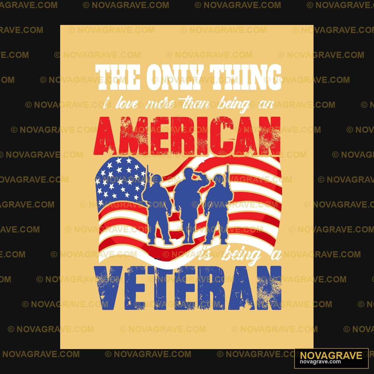 The Only Thing I Love Is The American Flag Patriotic Military - DTF Ontwerp