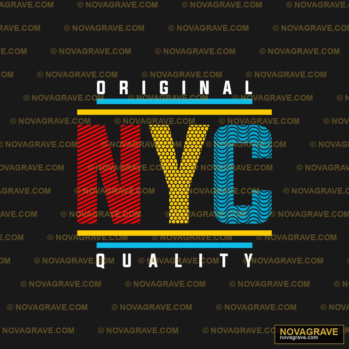 The Original Nyc Quality Logo Other Designs - DTF Ontwerp