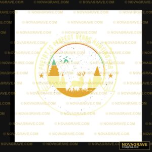 Deer Hunting Poetry Perfect Verbs DTF Design PNG SVG DXF