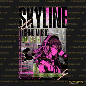 The Poster For Skyline Musics Upcoming Album Music Culture - DTF Ontwerp