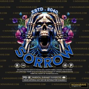 The Poster For The Event For The 2018 Horror Music Culture - DTF Transfer Design