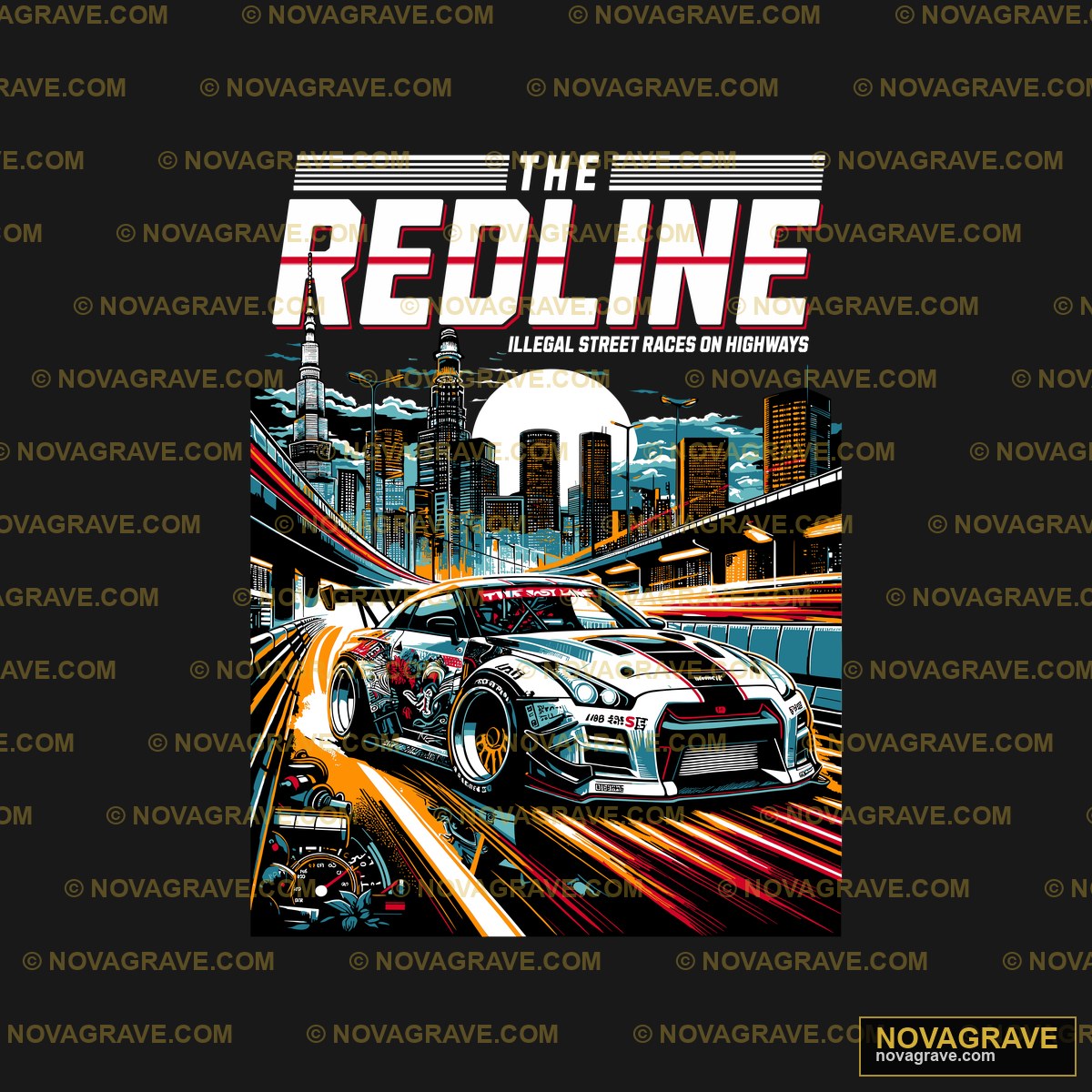 The Redline A Little Race Away Other Designs - Design DTF