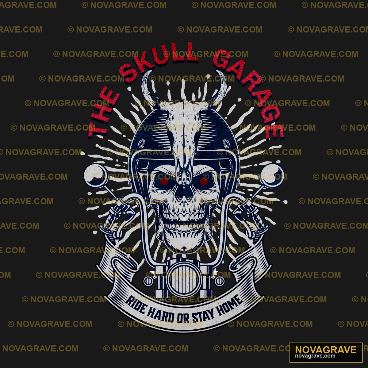 The Skull Garage Logo Streetwear Urban - DTF Transfer Design