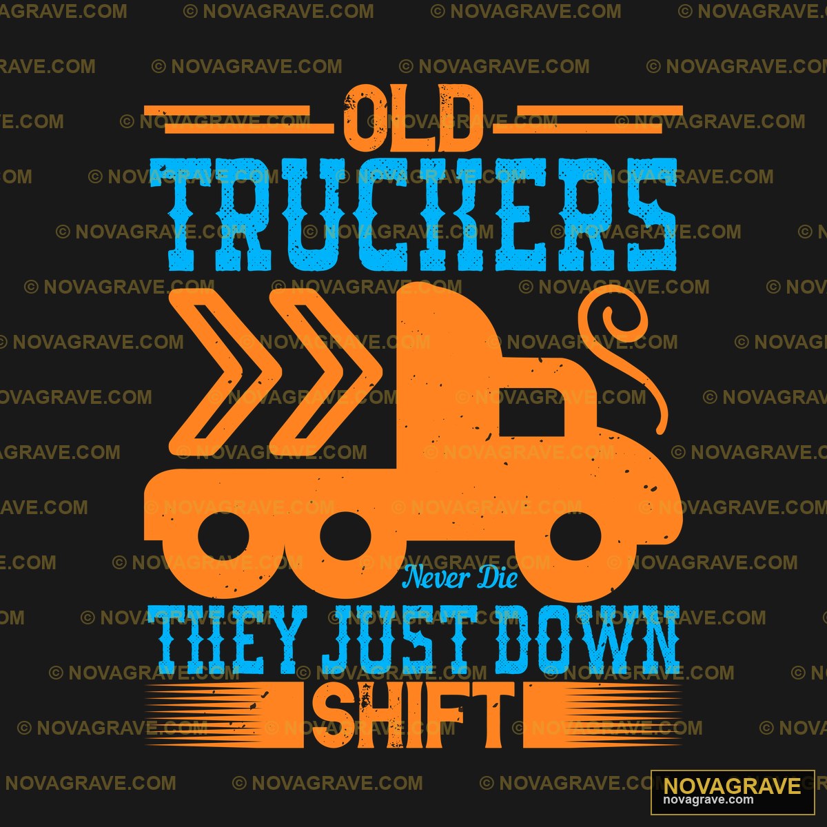 The Truckers T Shirt Professions - DTF Transfer Design