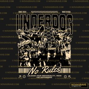 The Underdogs Tour Poster Animals Wildlife - DTF Transfer Design