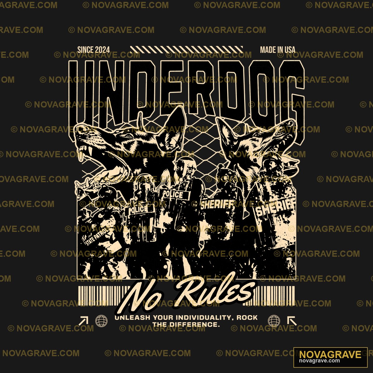 The Underdogs Tour Poster Animals Wildlife - DTF Transfer Design