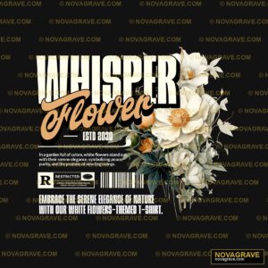 The Whisper Font With Flowers And Leaves Nature Botanical - DTF Ontwerp