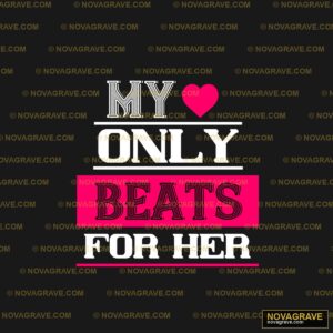 The Word Beats With A Heart In The Middle Seasonal Holiday - DTF Transfer Design