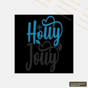 The Word Holy Joyin Blue And White Other Designs - DTF Transfer Design