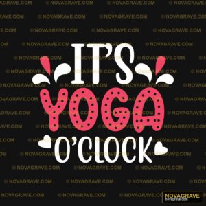 The Word Yoga With Pink Polka Other Designs - DTF Transfer Design