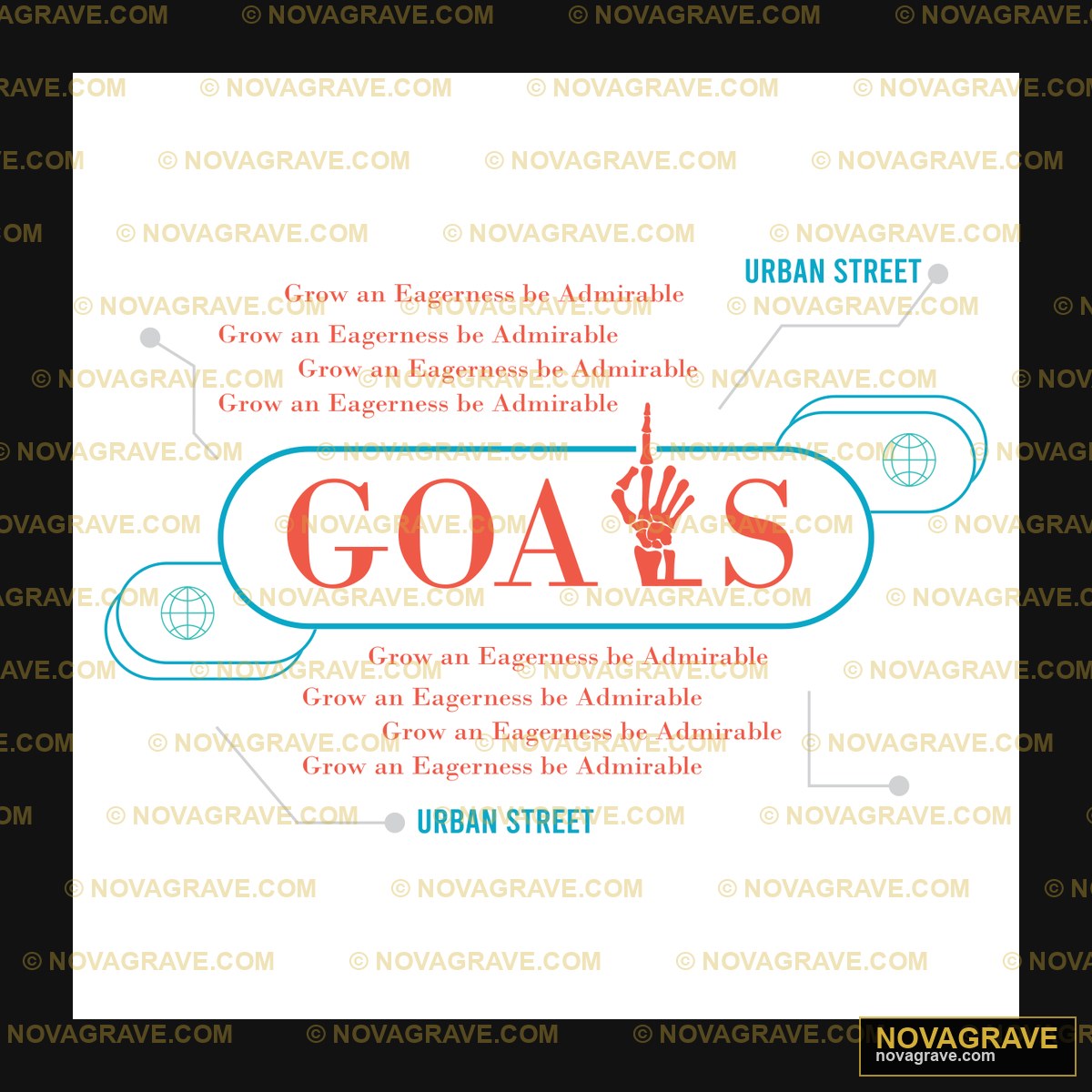 The Words Goals And Arrows Typography Slogans - DTF Transfer Design