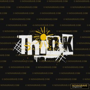 The Words Logo With A Sun In The Middle Nature Botanical - Design DTF