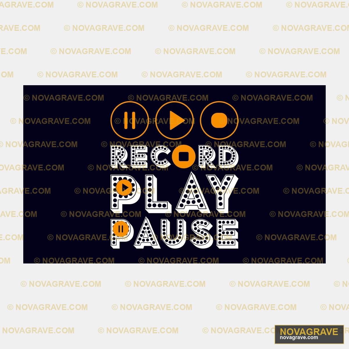 The Wordsrock Play Pauseare Shown In White Le Music Culture - DTF Ontwerp