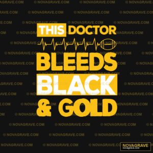 This Doctor Bleeds Black And Gold Streetwear Urban - DTF Ontwerp