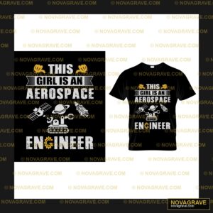 This Girl Is An Aerospace Engineer Nature Botanical - DTF Ontwerp