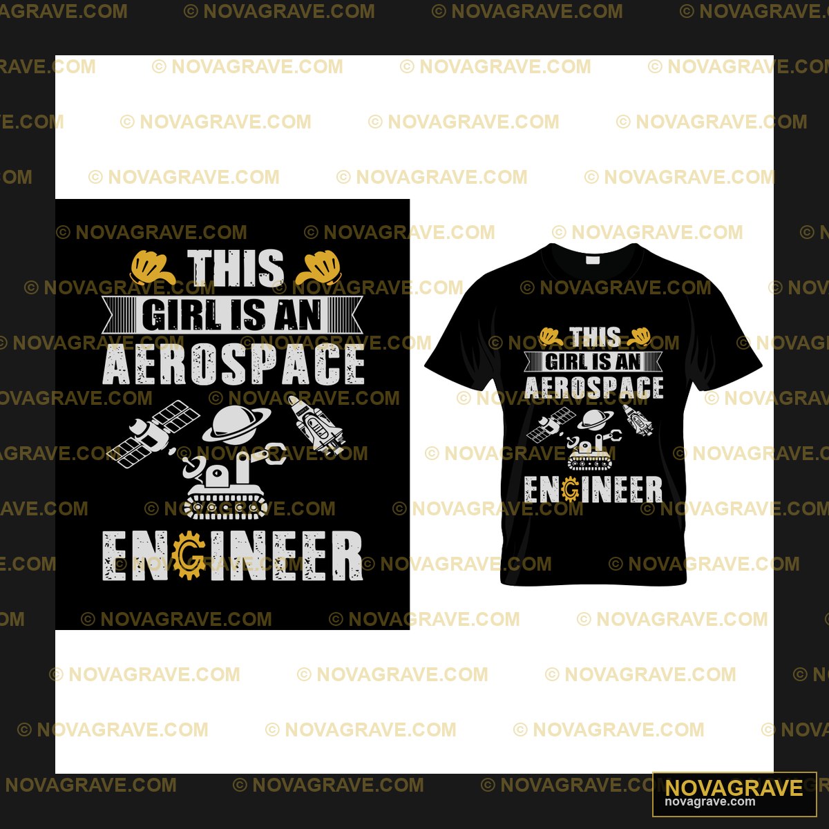 This Girl Is An Aerospace Engineer Nature Botanical - DTF Ontwerp