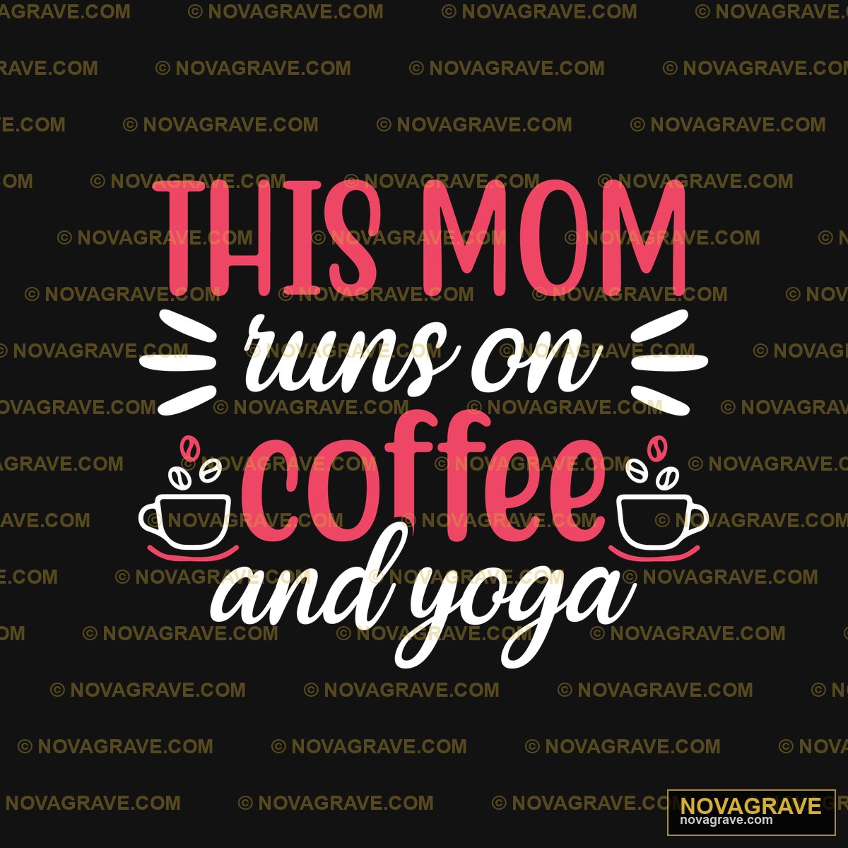 This Mom Coffee Logo Family Kids - DTF Transfer Design