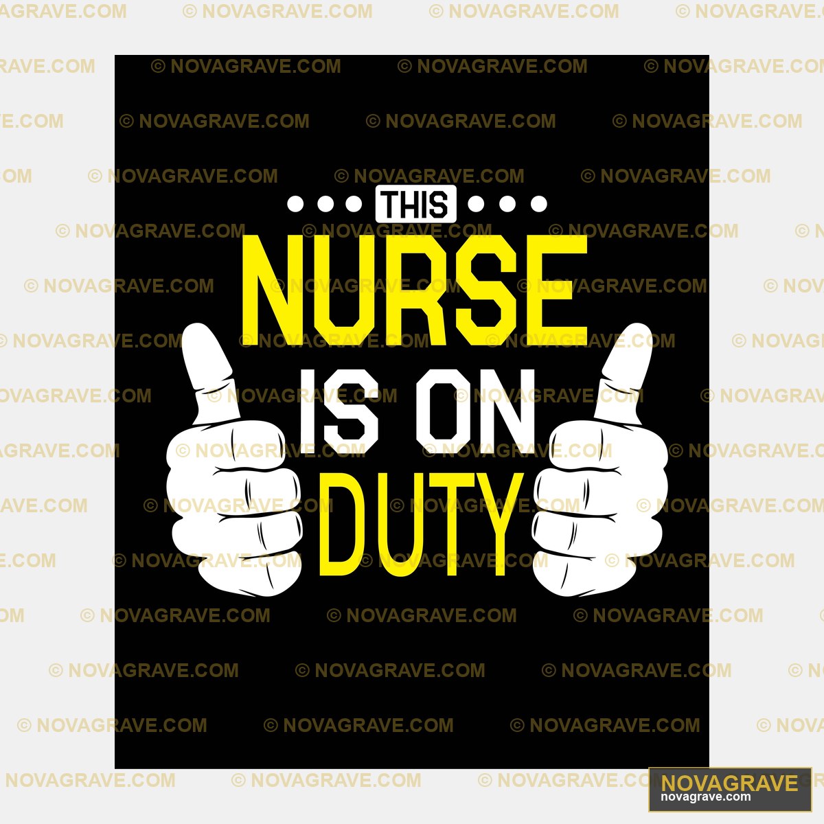This Nurse Is On Duty Professions - Design DTF